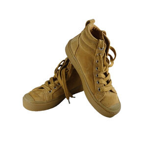 Cariuma OCA High Top All Camel Brown Suede Sneakers Womens 5 Mens 3.5 Shoes 3.5Y